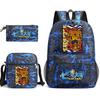 Anime The Seven Deadly Sins School Backpack Set with Shoulder Bag Pencil Case for Kids Teens Daily Bookbag