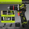 Green Forest Camouflage 16.8V Brushless Cordless Impact Drill CN Plug (adapter Included)