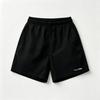 Womens High-Waisted Wide-Leg Tie-Front Shorts Cotton-Polyester Casual Pants Black Navy