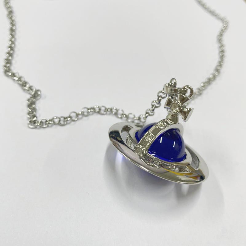 Grote Sprankelende Zirconia Driedimensionale Bol Hanger Ketting