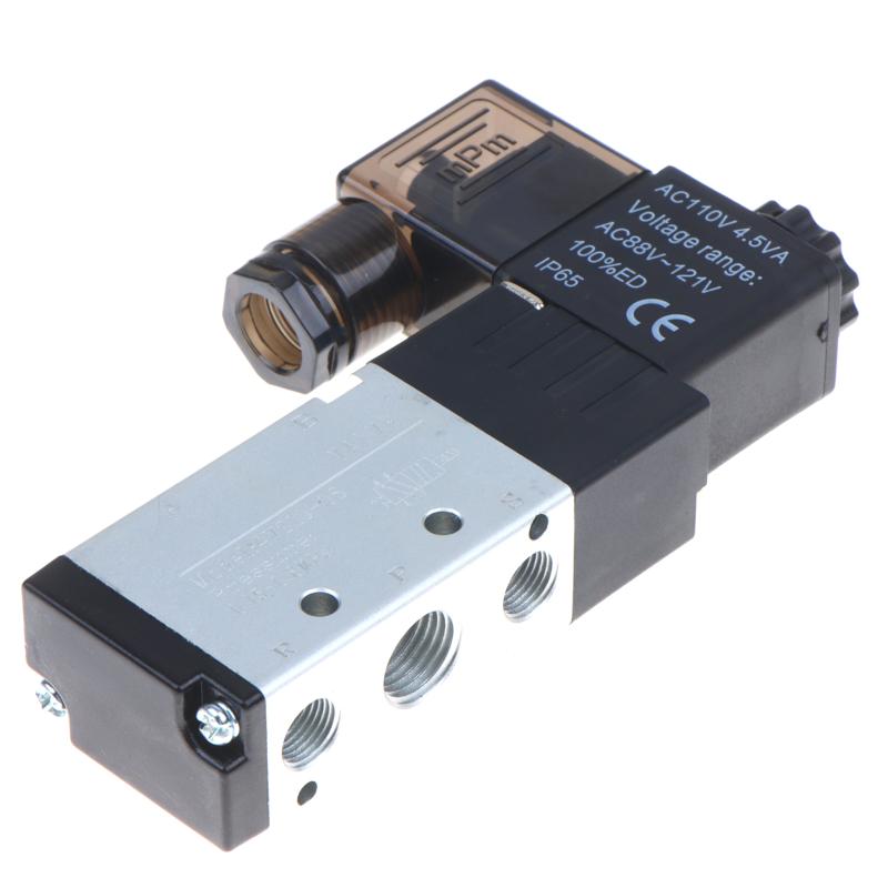 Pneumatisches Elektromagnetventil 4V210-08 5/2-Wege-Steuerung Luftgas Magnetventil 12V 24V 36V 220V 380V Schlauchanschlüsse