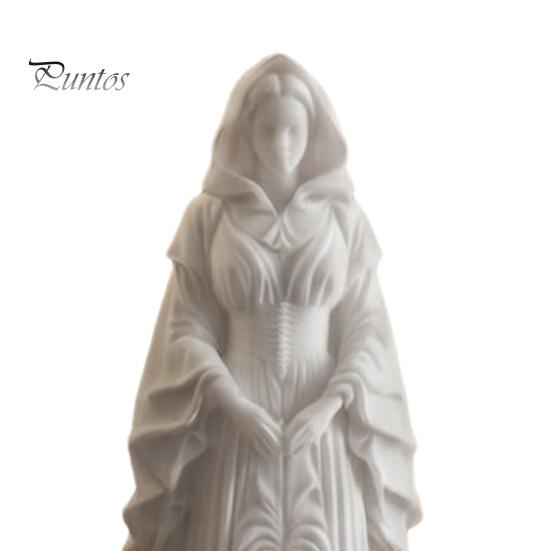 Like-minded Friend Gifts 3D Printed Witch Statue, European Style Mysterious Figurine with Fine Gothic Desk Accessory Texture & Stable Base,