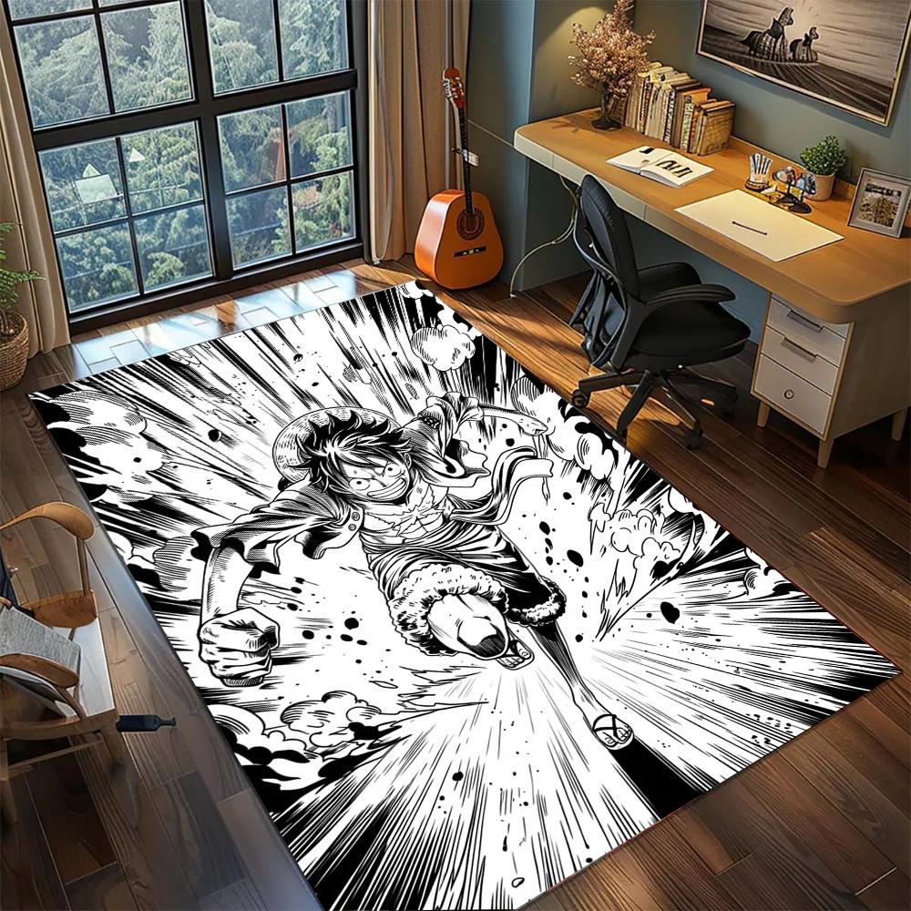 Trafalgar Law One Piece Rug Carpet Non Slip Washable Floor Mat Large Area Rug for Bedroom Decor
