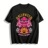 Halloween Spooky Season Goblin Pumpkin Graphic Print Tee Pure Cotton T-shirt
