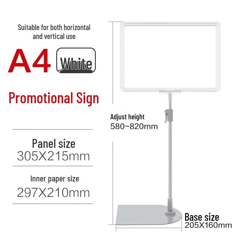 Miaojiayi A4 Warehouse Area Identification Sign Stand
