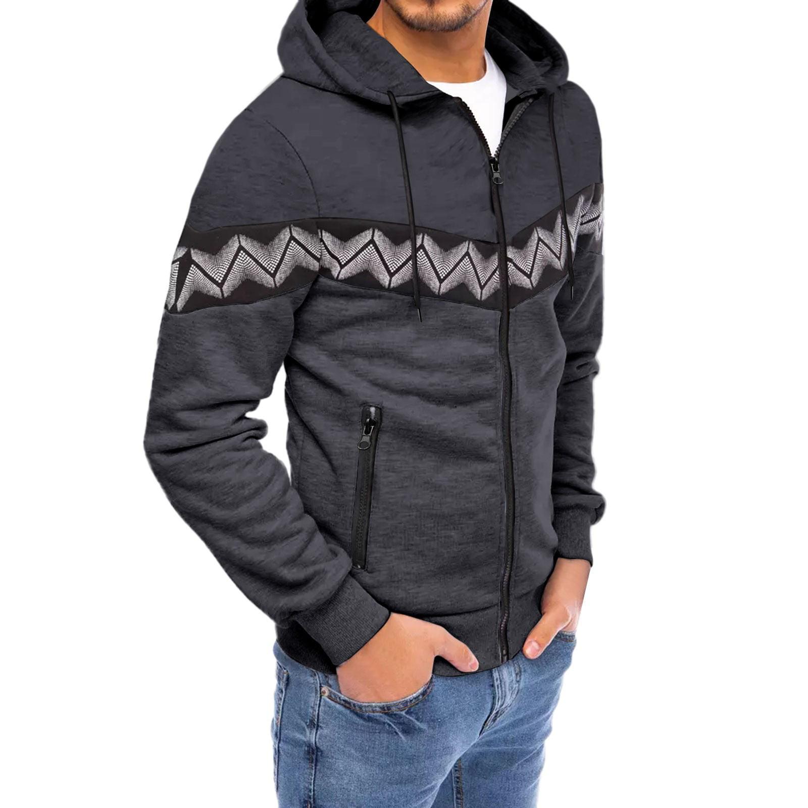 

Men s Casual Camouflage Sports Sweatshirt Long Sleeve Zipper Hooded Jacket Coat XL