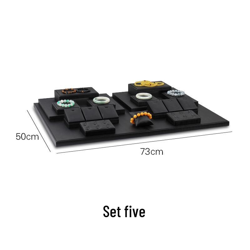 Black Jewelry Display Stand for Pendants, Necklaces, Bracelets, and Jade.