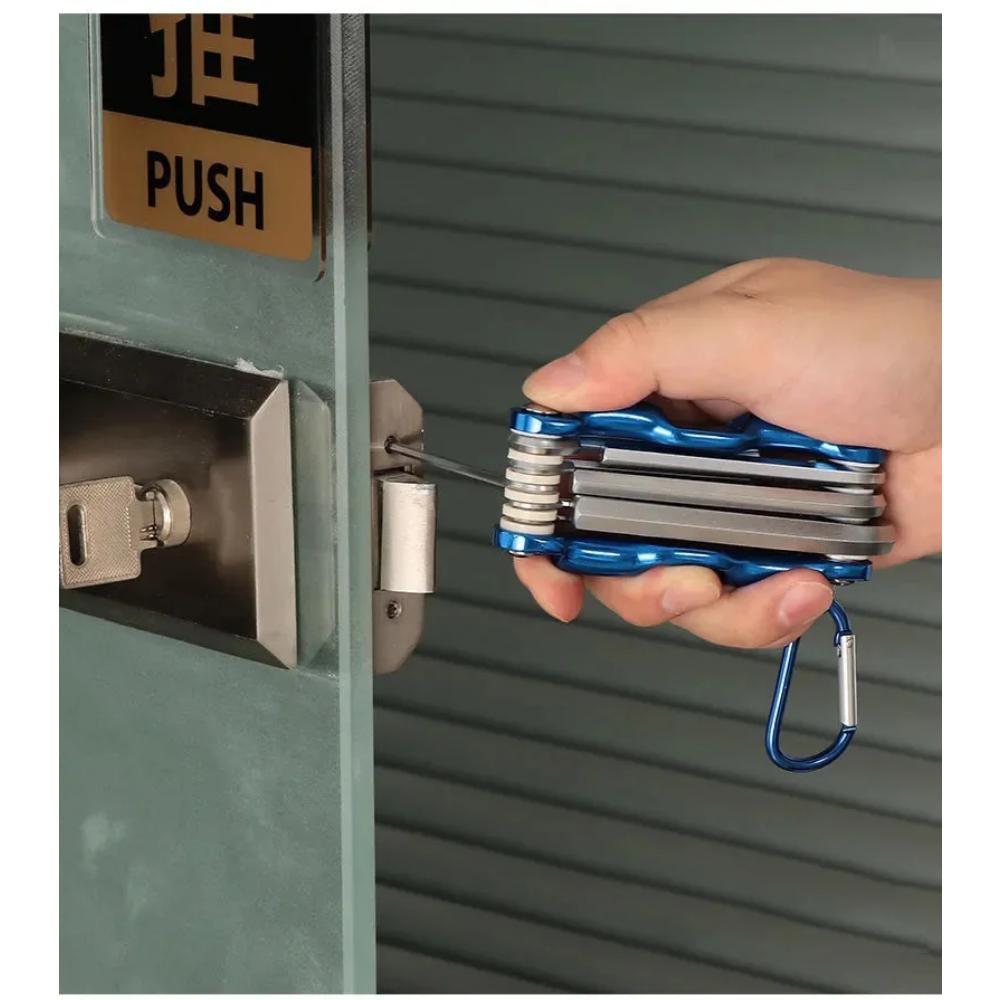 2025 Set Chei Hexagonale Pliabile Portabile Allen Metalic Sistem Metric Torx Hexagonal Cheie Fixă Șurubelniță Cheie Hexagonală Unealtă de Mână de Înaltă Calitate