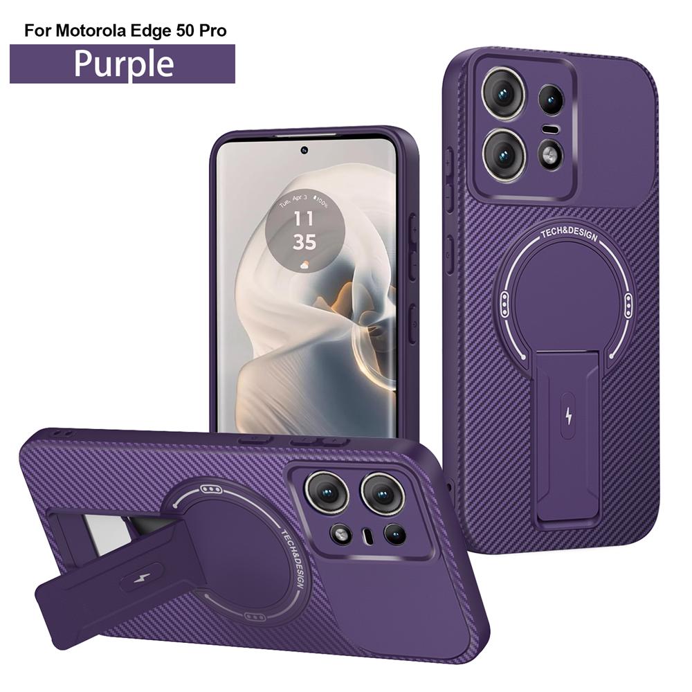 Luxury Magnetic Wireless Charge For Magsafe Case for Motorola Moto Edge 50 Pro Shockproof Armor Bumper Cover For Edge50 Pro
