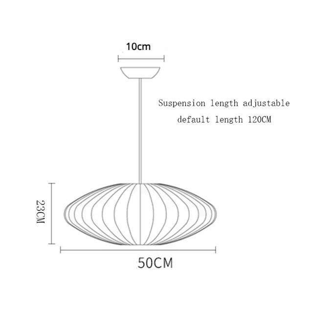 Nordic Fabric Restaurant Living Room Pendant Chandelier Light Bar Hotel Dining Room Staircase Decoration Hanging Pendant Lamp