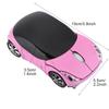 Wireless Sports Car Style Bluetooth Optical Mouse with USB 1600DPI High Precision Portable Gaming Mouse for PC Richer-R Mouse, 2.4G Receiver, Mouse,