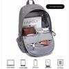 Rakuten Japan Large Capacity Laptop Backpack for Business and Travel - Black Gray