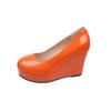 Scarpe Eleganti Taglia Grande Scarpe Singole Estive Nuove Punta Tonda Bocca Bassa A Calzare Piattaforma Impermeabile Antiscivolo Tacco Alto Scarpe con Tacco