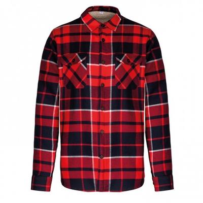 Mens Checked Sherpa Lined Shirt Jacket