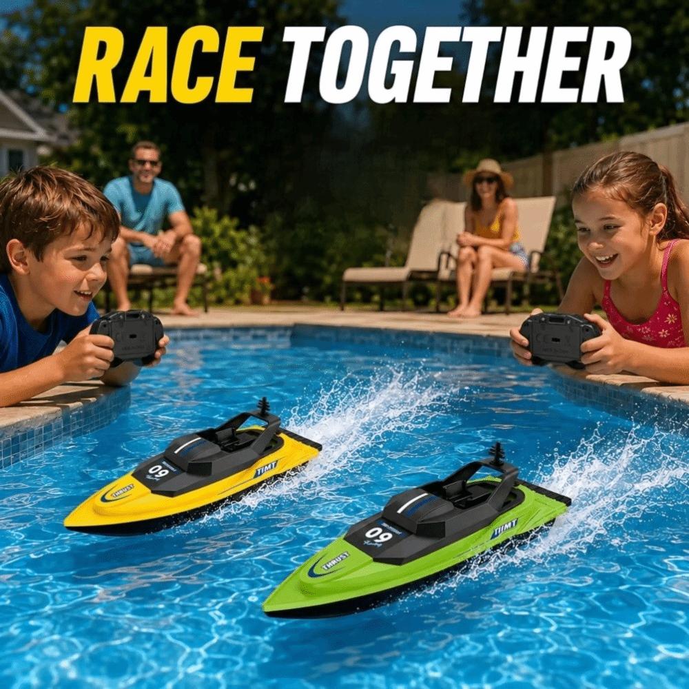 High-Speed Electric Speedboat Dual Motor Water Toy Outdoor Fun Racing Boat  Pool