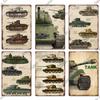 Putuo Decor Panzer Blechschild Metallschild Dekorative Vintage-Dekor Plakette Wanddeko Garage Man Cave Clubraum Zuhause
