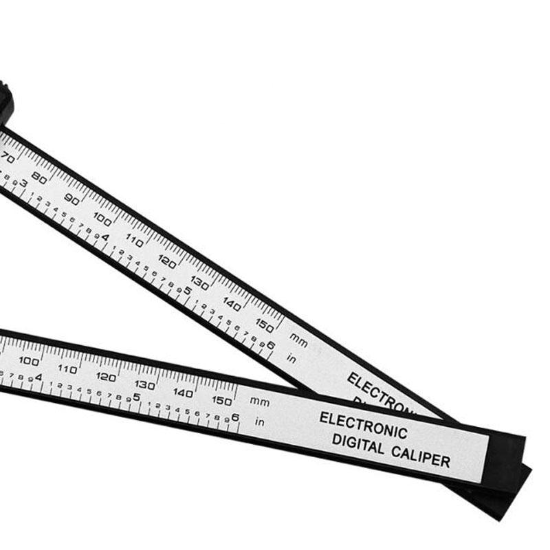 Electronic Digital Caliper Carbon Fiber Dial Vernier Caliper Gauge Micrometer Measuring Tool High-accuracy Digital Ruler 0-150mm