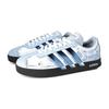 adidas VL COURT 2.0 Heartbeat Cloud White Cushioning, Wear Resistant Low Top Skateboard Shoes Unisex Sky Blue JS3003(Team1047-)