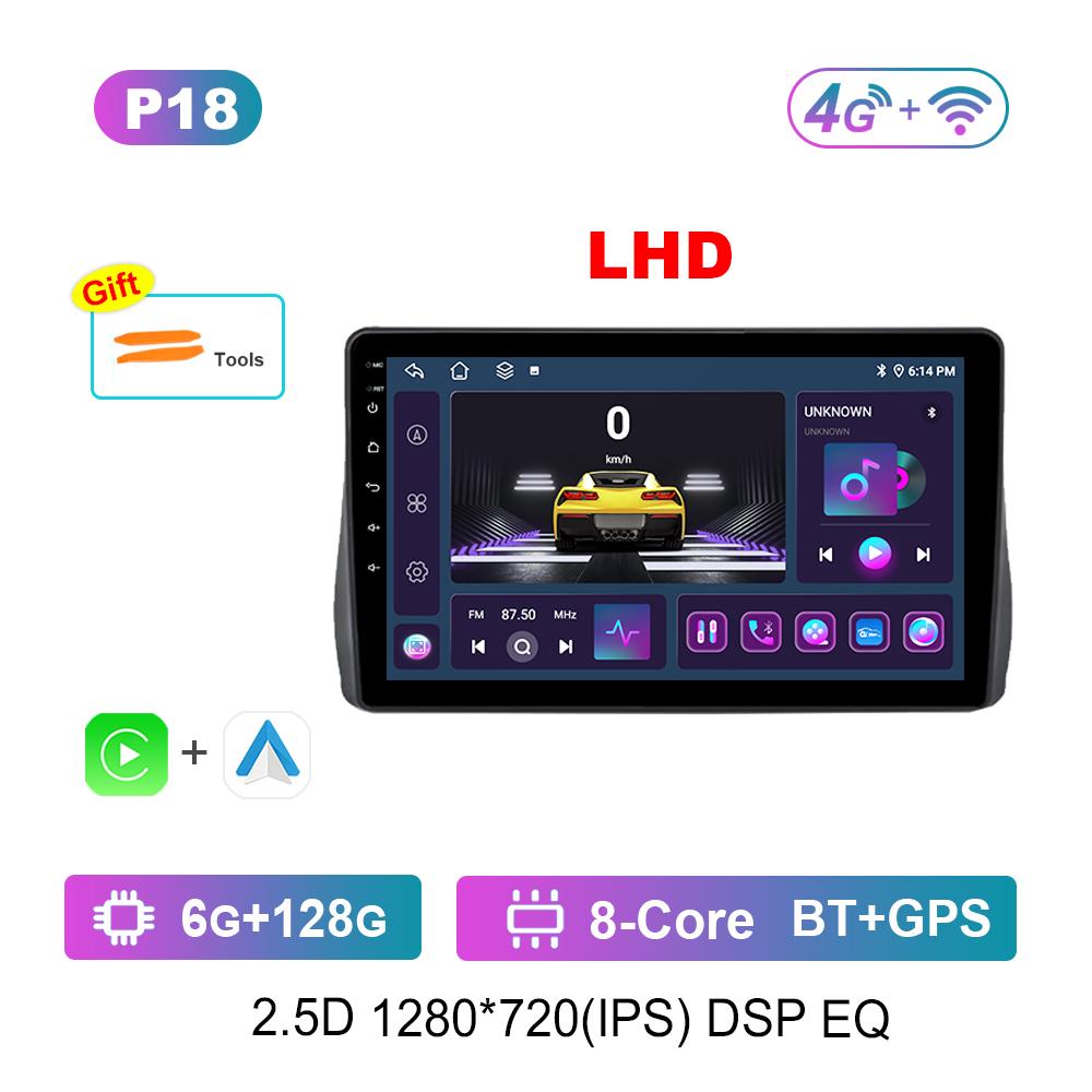 Android Car Radio Multimedia Video Player for Toyota Wish 2 2009 - 2017 GPS Navigation Left Hand Drvie DSP Stereo 4G WiFi