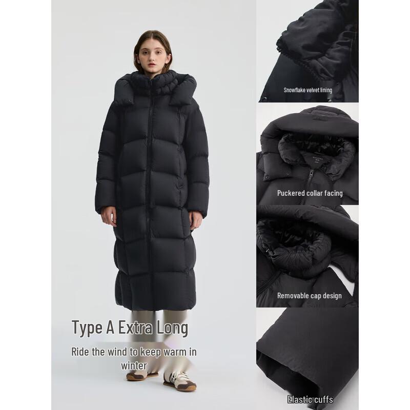 Bingjie Women's Long Hooded Down Jacket J5400DO91