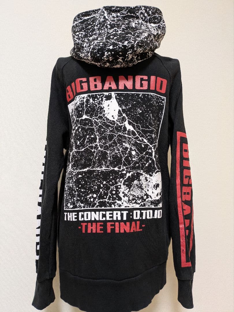 [USED] Price reduced!! BIGBANG Hoodie Black Hooded Sweatshirt Size M!
