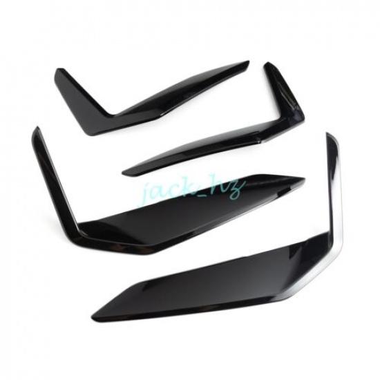 Front + Rear Bumper Molding Trims Stylish For BMW X1 iX1 -2025 Glossy Black