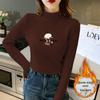 Women's Fleece-Lined Warm Half-High Neck Long-Sleeve Base Shirt 2025 - Versatile, Fashionable Innerwear Top