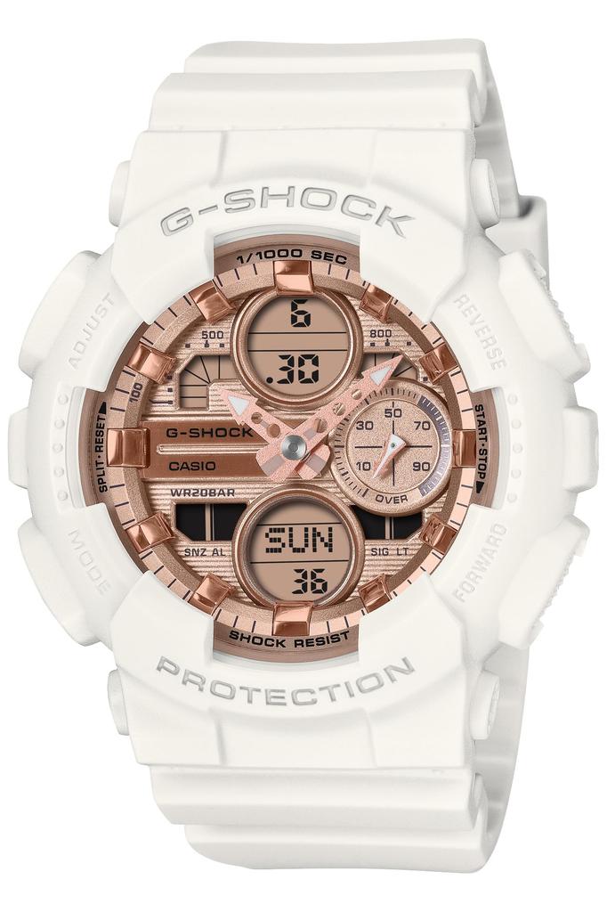 CASIO G-SHOCK GMA-S140PG-7AJF Women's Watch Pink Gold Metallic White Eco-Friendly Japan Domestic Genuine