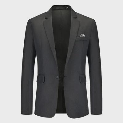 Men's Loose-Fit Single-Breasted Casual Business Cardigan Suit Jacket