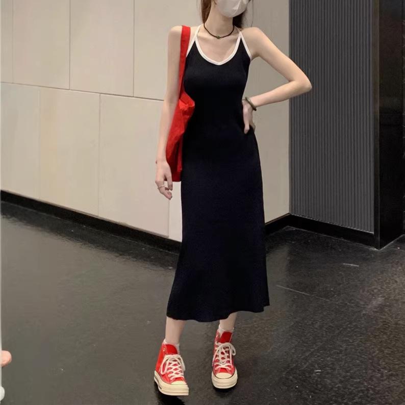 Women's Striped Knit Camisole Dress - Summer Slim Fit, Sweet & Spicy Style, Pure Desire Hot Girl Look