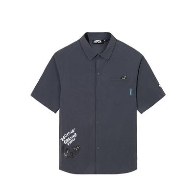 Bequemes Einfaches Buchstaben-Cartoon-Druck Vielseitiges Lässiges Lockeres Poloshirt Unisex Hemden 172538103-4