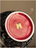 Taotie Ceramic Tea Can with Gold & Silver Inlay - Double-Metal Lid & Sealed Storage, Retro Chinese Design