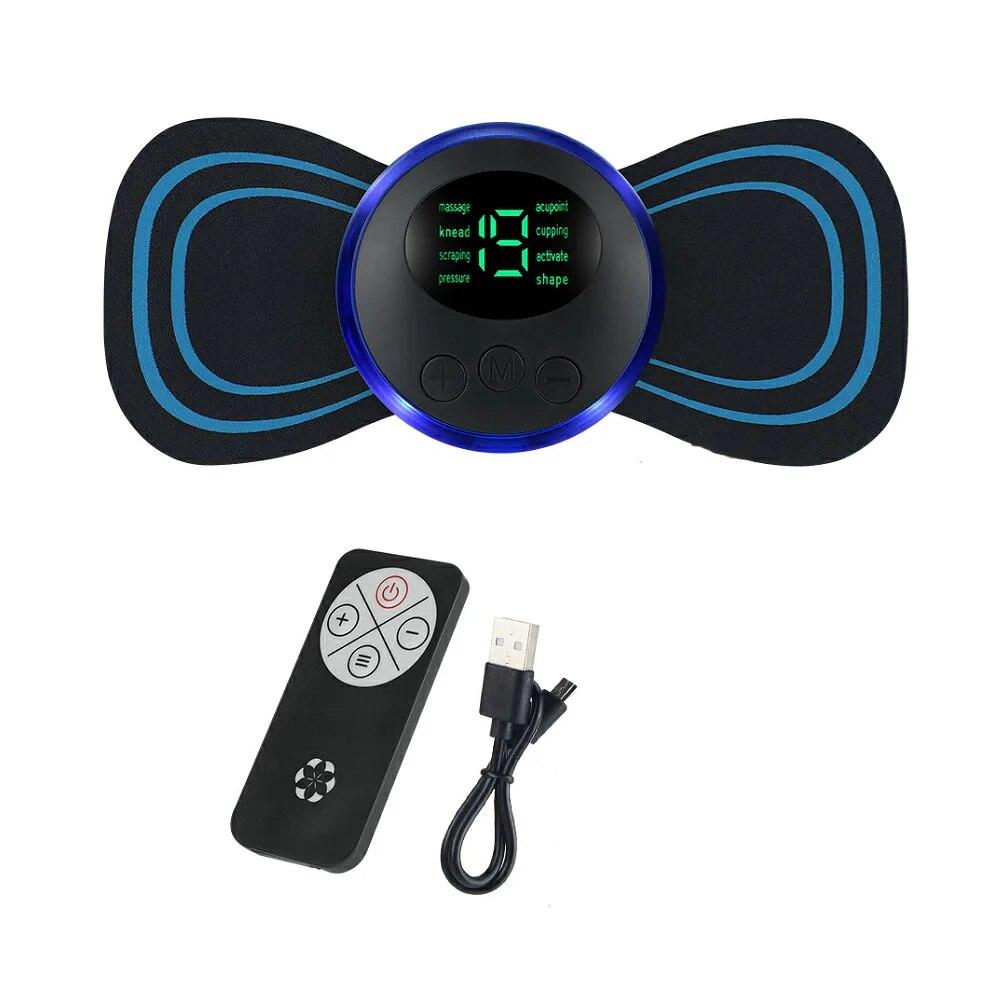 

Электрический массажер для шеи EMS, 8 режимов, патч для шейного массажа, импульсный стимулятор мышц, портативный массажер для облегчения боли и тела USB Cable