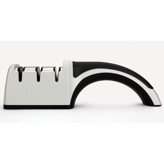 Aiguiseur diamant manuel - Pronto Pro 4643 - 3 étapes - Lames droites &amp; dentelées - Poignée criss-cross