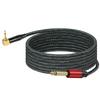 3.5mm To 6.35mm 90 Degree Right Angle Mono Cable For Electric Guitar Bass 6.35mm Long Elbow Wire for Guitar