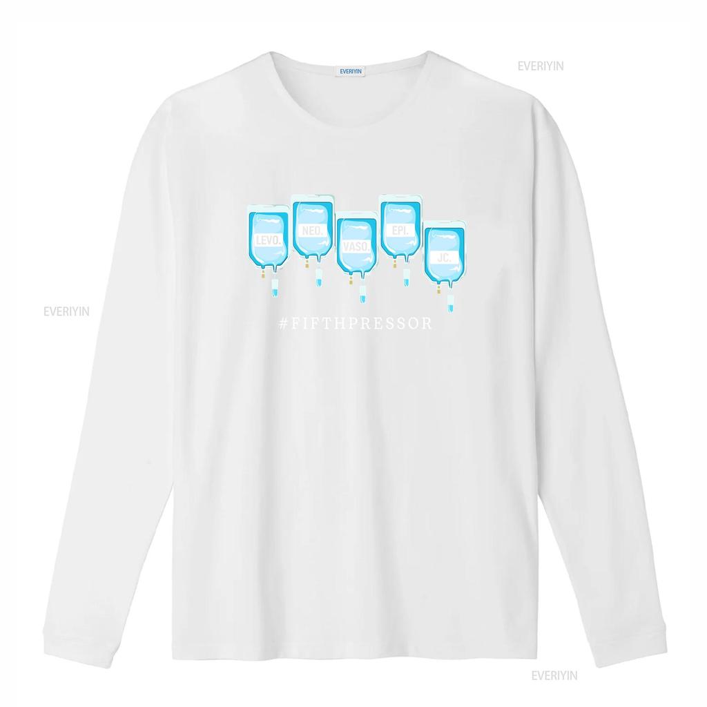 Quinta T-shirt Vasopressore Terapia Intensiva CRNA Medico Terapia Intensiva Per Infermiere vintage Lavata Casual Unisex grafica Traspirante Elastica