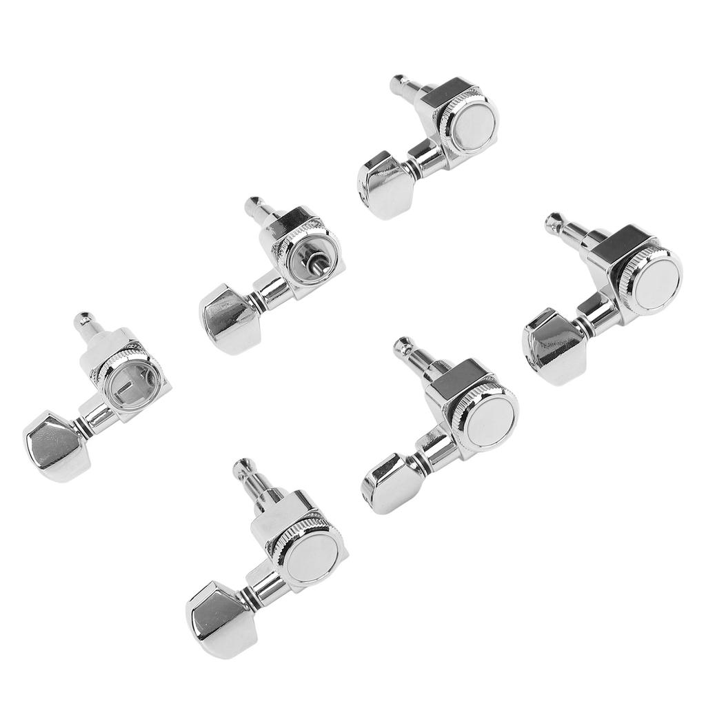 6 Pcs 6R Guitar Machine Head Metal Right Handed Acoustic Guitar String Tuning Pegs