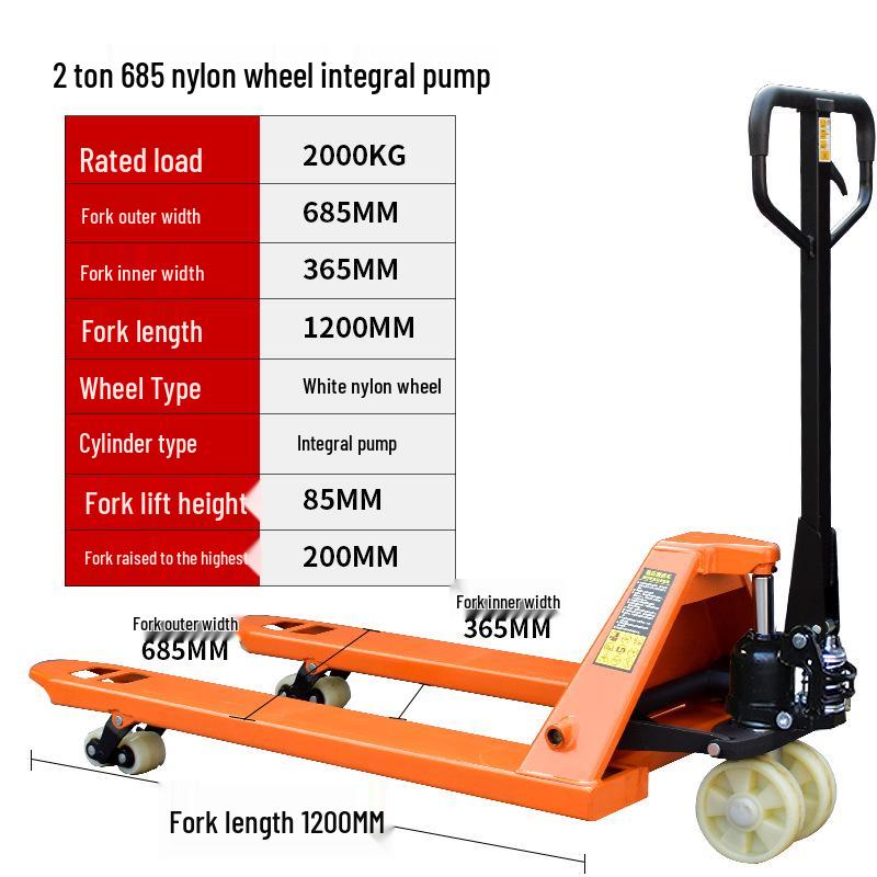 Manual Hydraulic Forklift 2 Ton Pallet Jack & 3 Ton Electric Forklift