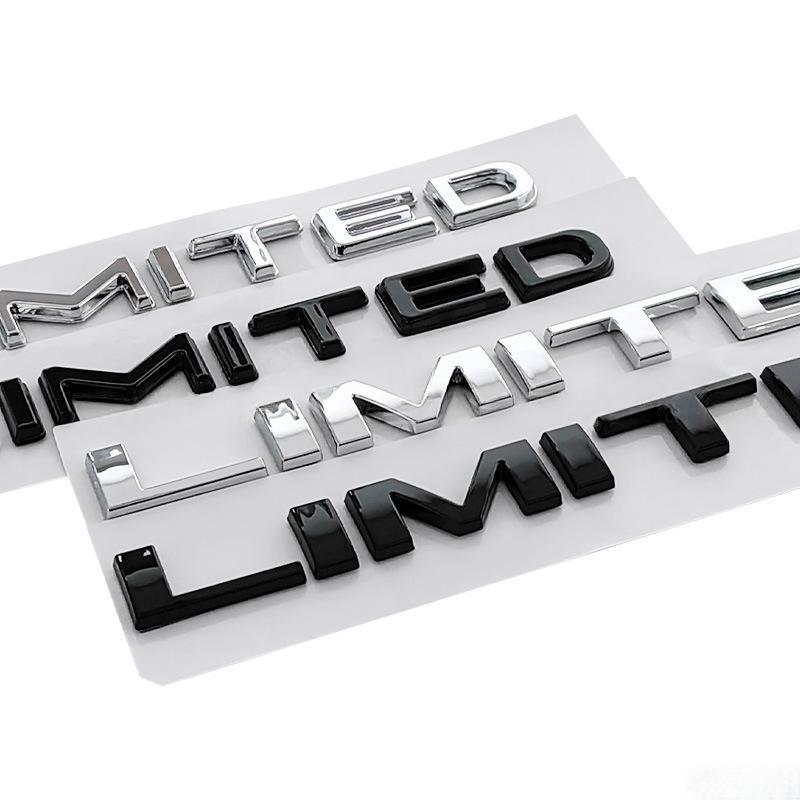 1X 3D ABS LIMITED Car Body Emblem Rear Trunk Badge Sticker for  Wrangler Tj Jk Jl Grand Cherokee Commander Renegade Liberty
