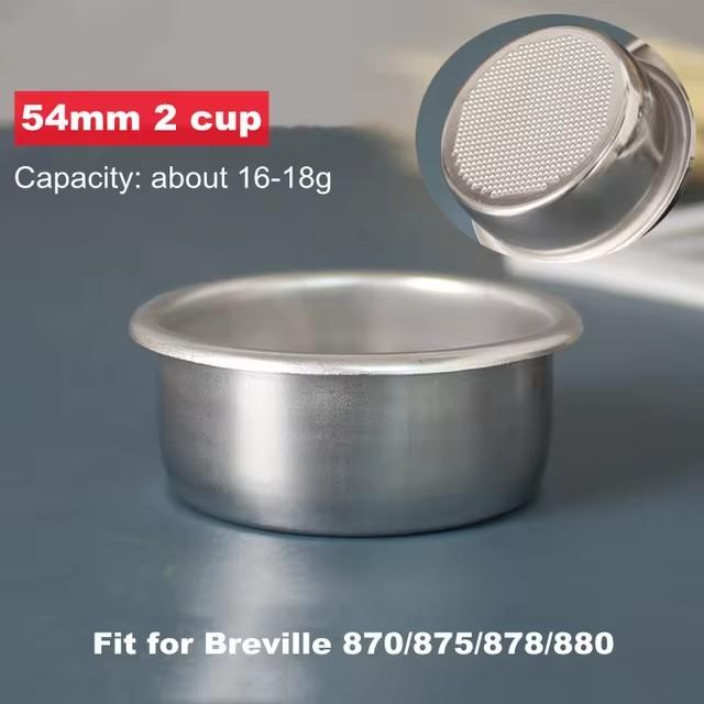 Coffee Filter Basket 58mm 54mm 51mm Portafilter Basket For De longhi 1/2/4cup For Delonghi Breville Coffee Machine