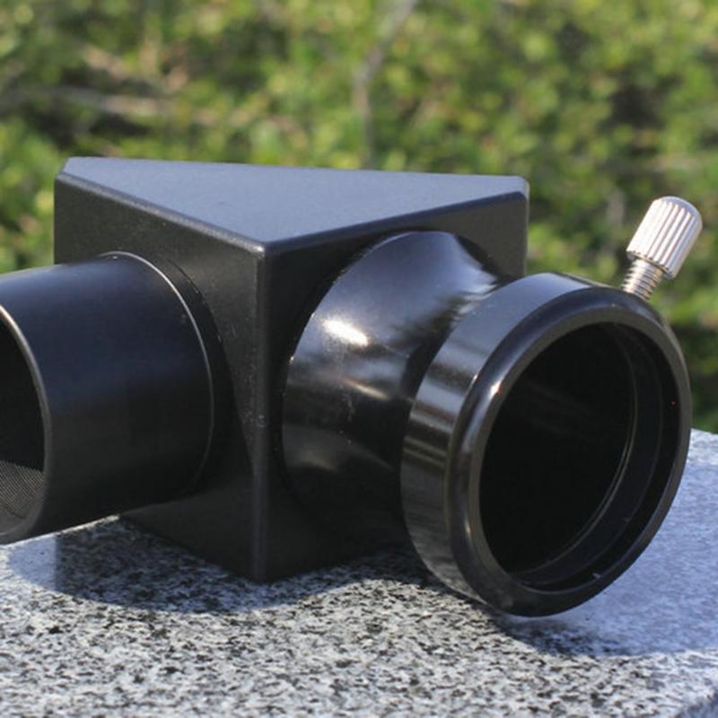 Stable 1.25inch 90° Star Diagonal Adapters Pressure Rings for Telescope Aluminum Diagonal for New Viewings Experience