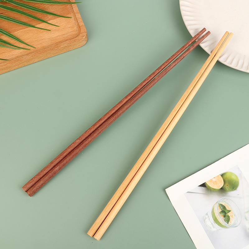 1Pair 2Colors 32Cm Long Size Deep Fry Noodle Chopsticks Food Sticks Chinese Style Lengthen Hot Pot Wooden Cooking Chopsticks