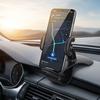 Dashboard Car Phone Holder with HUD Clip-On Design Rotating 360° Navigation Mount Universal Interior Clamp for Vehicles
