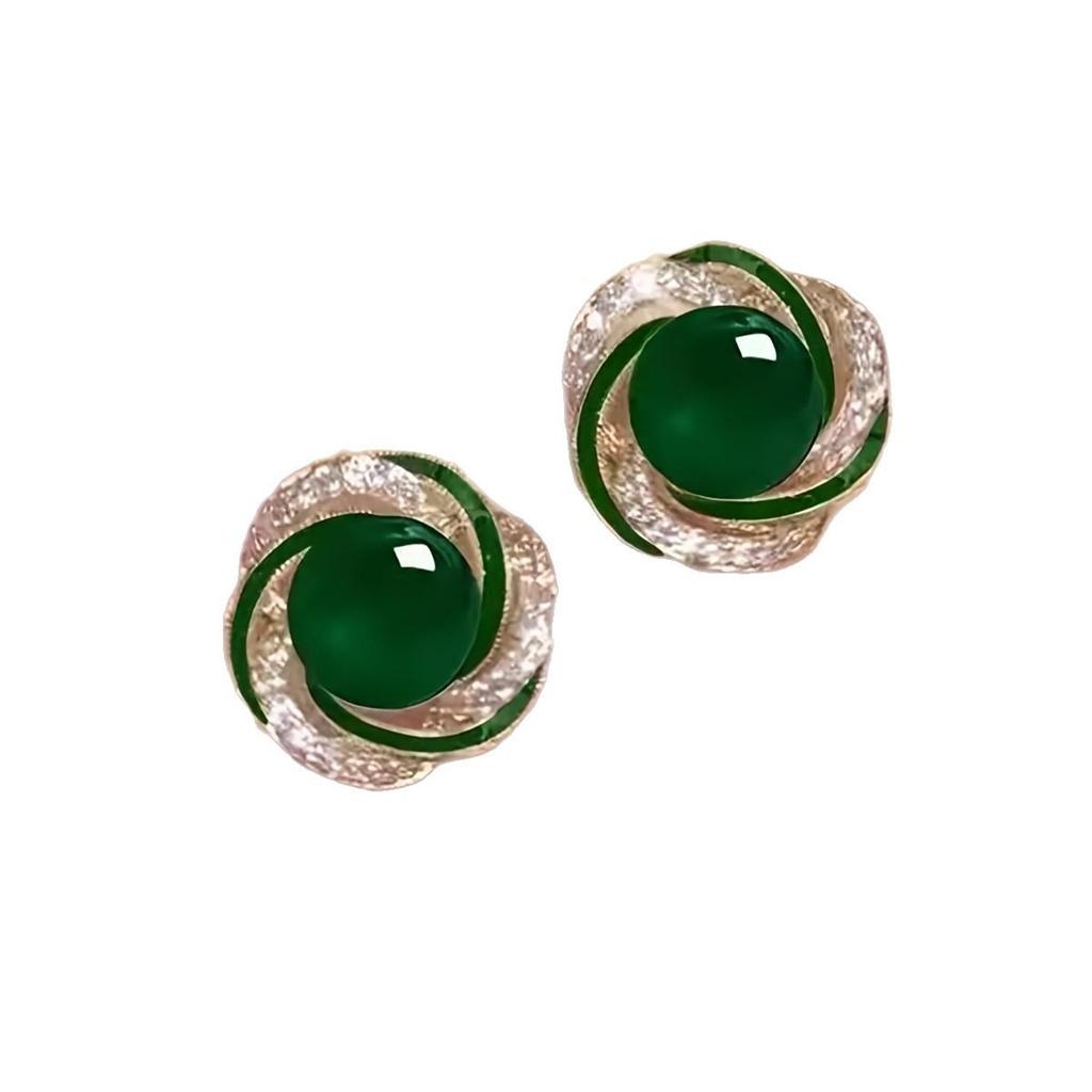 Elegant Cat's Eye Stud Earrings for Women - Light Luxury, Exquisite Design, Versatile & High-Class