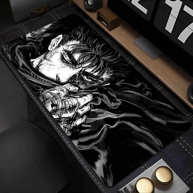 Mouse Mats Non-Slip Anime Desk Mat XXL Large Gaming Accessories B-BERSERK Rubber Mouse Pad Extended Mousepad Cool Game Carpet