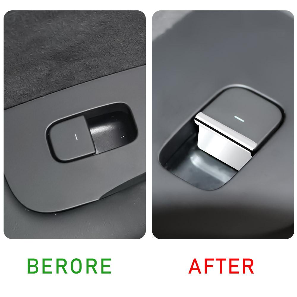 7pcs Window Lift Control Button Cover Trim Stickers for Tesla Model 3 Model Y 2016-2026 Car Interior Windows Lifter ABS Sequins