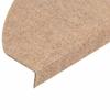 Self Adhesive Stair Treads 30 pcs Beige 65 x 22.5 x 3.5 cm