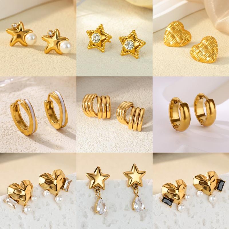 Explosive Imitation Pearl Sweet Small Fresh Mini Five-pointed Star Fashion Stud Earrings Light Luxury Earrings Earrings with Accessories