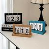1 Stück Holzkalender, Jahres-Tischkalender-Dekoration, DIY Holzkalender, Kreative Ganzjahresdekoration für Zuhause und Büro