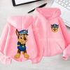 Spring Kids Coat PAW Patrol Children's Zipper-style Hooded Sweatshirt for Boys Girls' Casual Top Casual Shirt with Cartoon Print